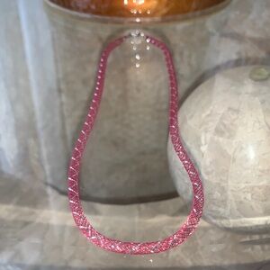 Mesh Burgundy Necklace